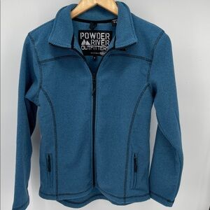 Powder River Outfitters Honeycomb Fleece Full Zip Youth Jacket Large